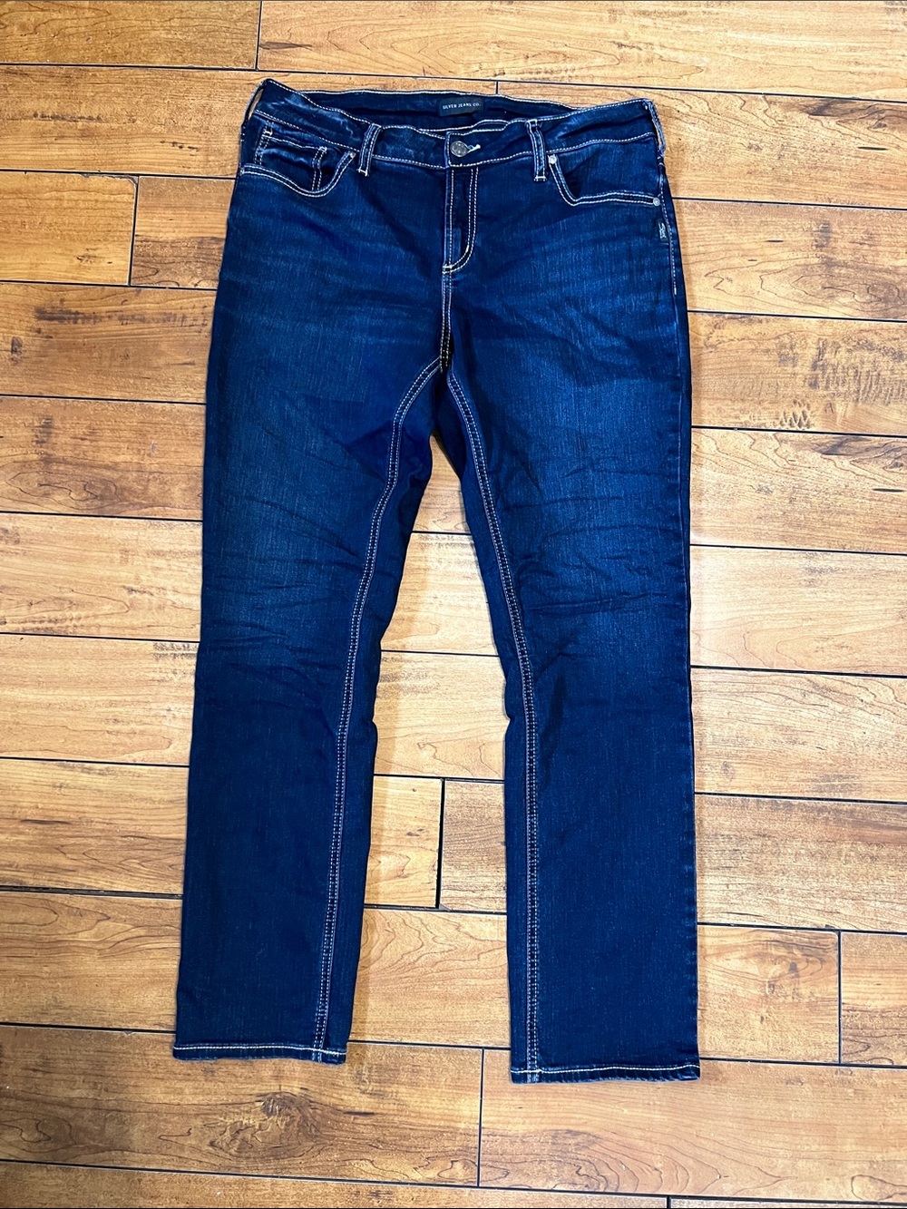 Silver Elyse Straight Jeans